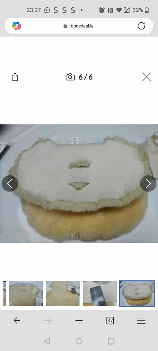 Single Stroller sheepskin liner - Image 3