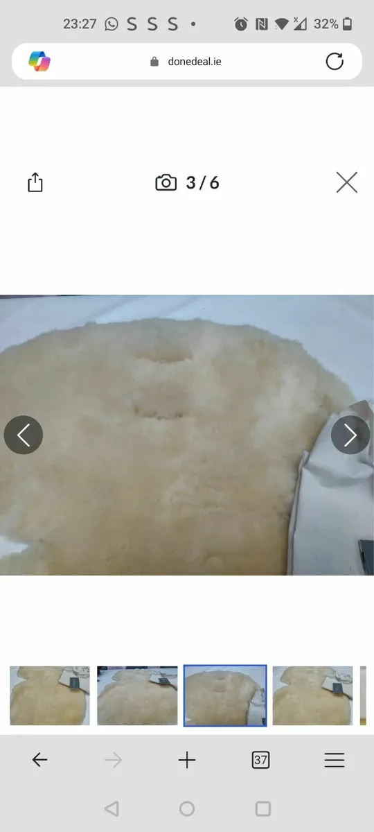 Single Stroller sheepskin liner - Image 1
