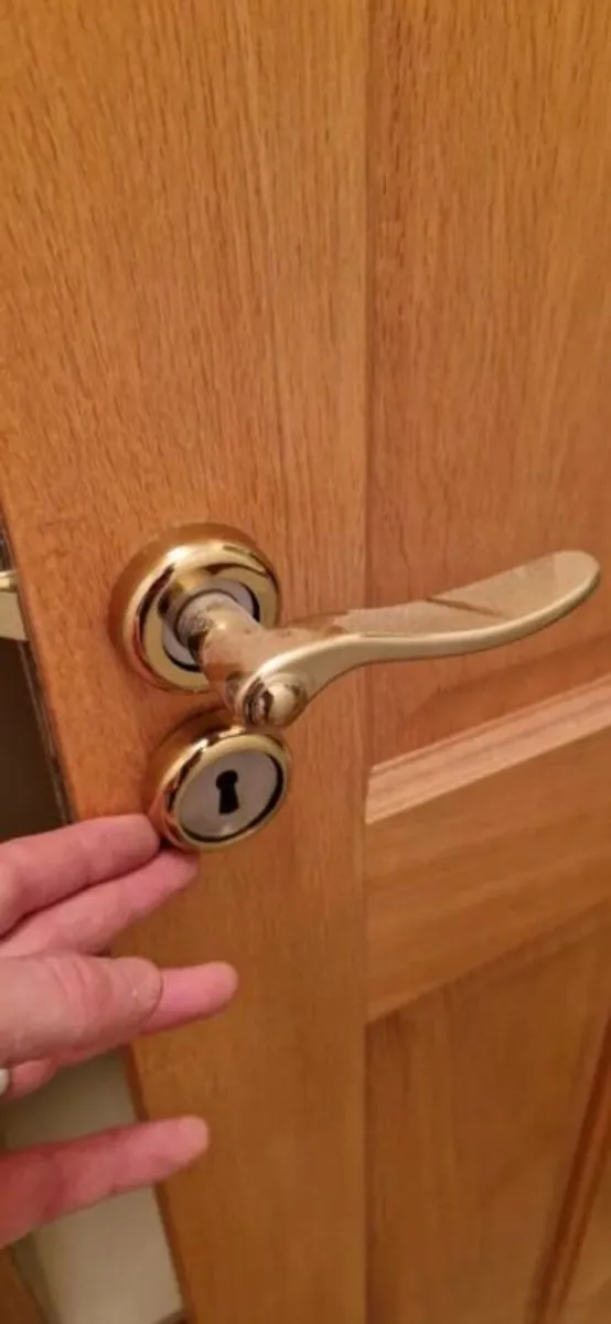 Basta Belair on rose door set brass x 10