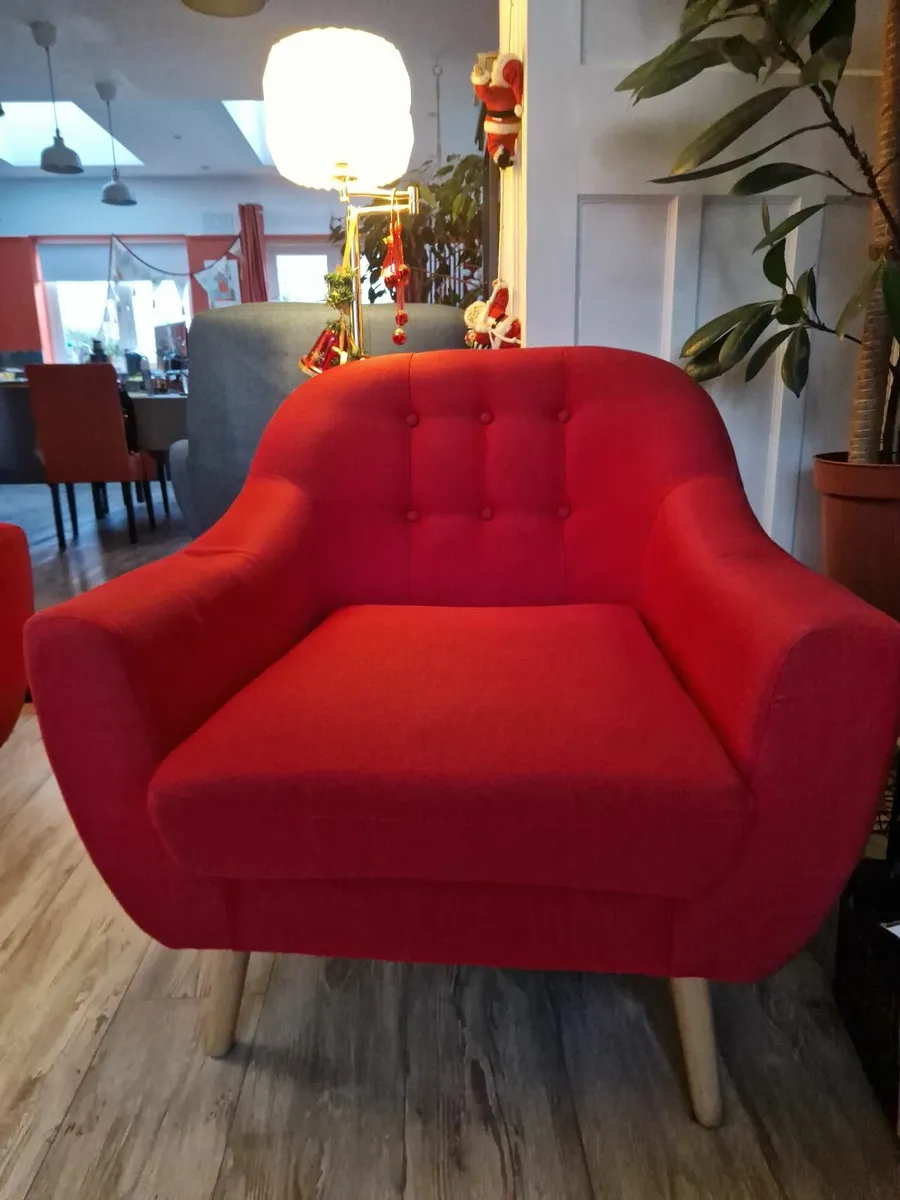 Vintage sofa and armchair set - Image 2