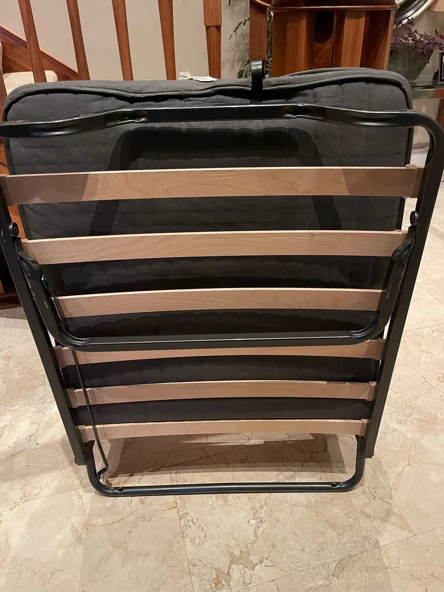 Fabulous Folding Single Bed & Grey Mattress - Image 1