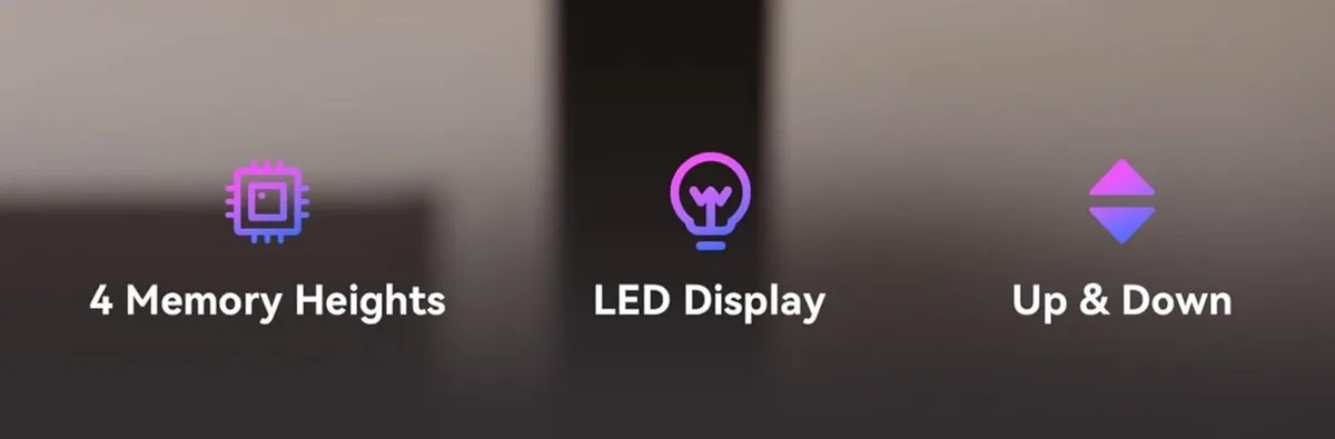 120 x 60 cm Standing Desk, Electric Height Adjusta - Image 4