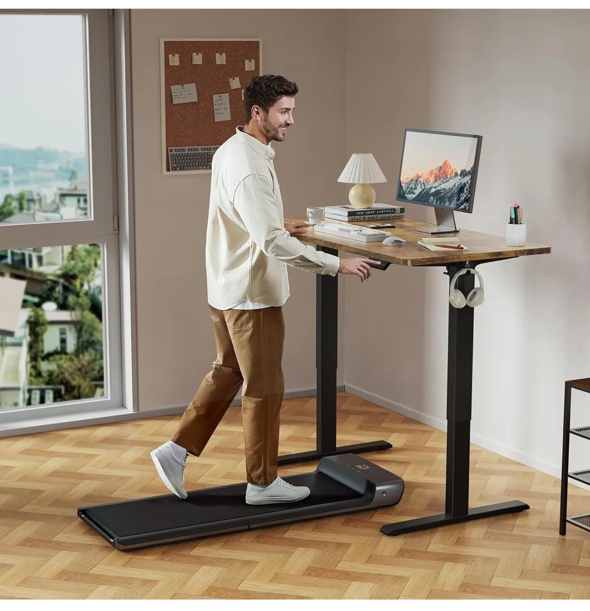 120 x 60 cm Standing Desk, Electric Height Adjusta - Image 1