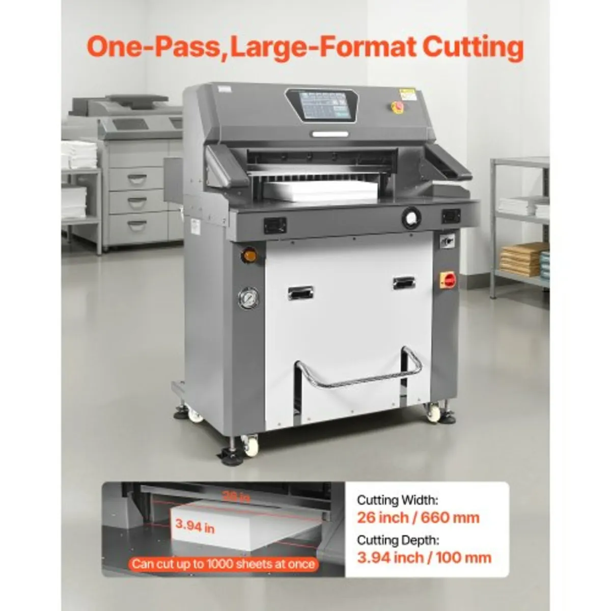 Electric Paper Cutter, Metal Hydraulic Paper Cutte - Image 3