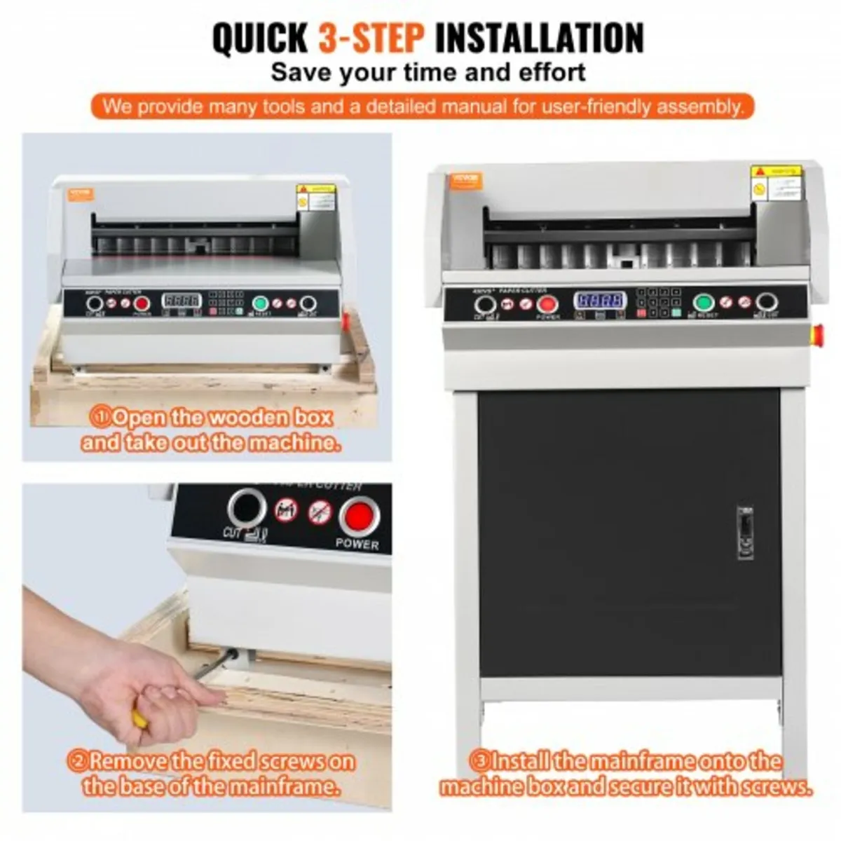 Electric Hydraulic Paper Cutter, Heavy Duty Paper - Image 4