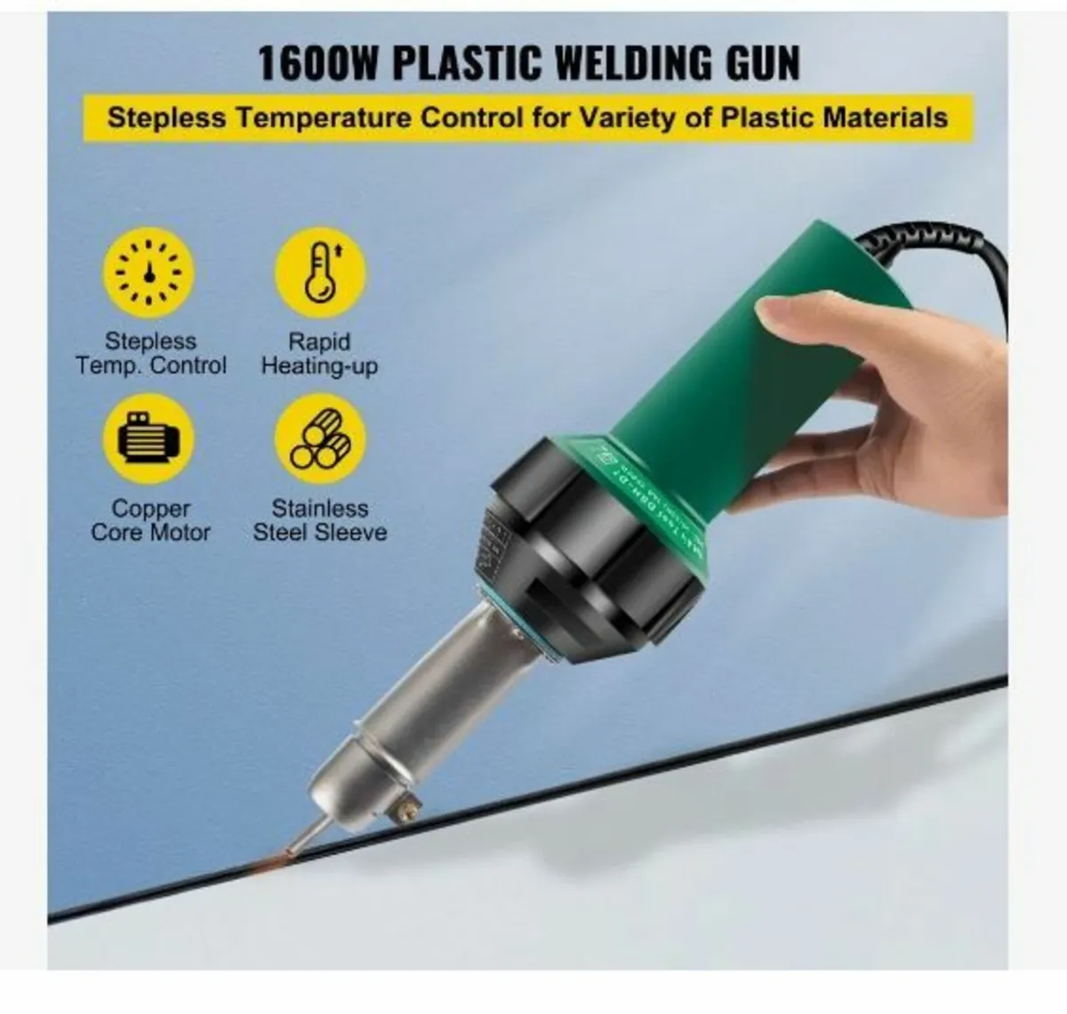 Roofing Welder, 8 Pcs PVC Welding Gun - Image 2