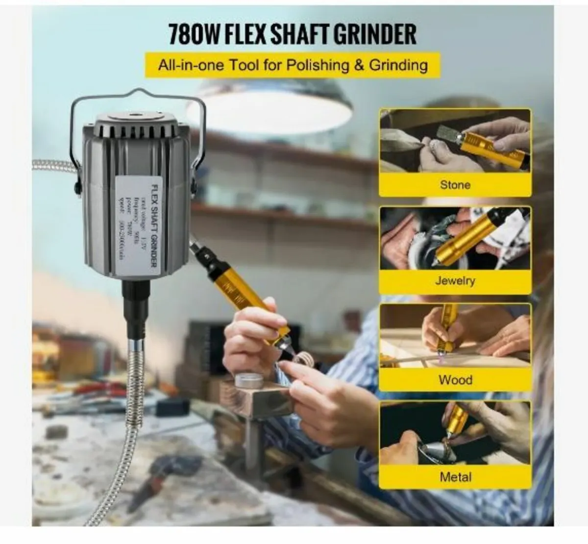 Flex Shaft Grinder 780W Rotary Tool - Image 2