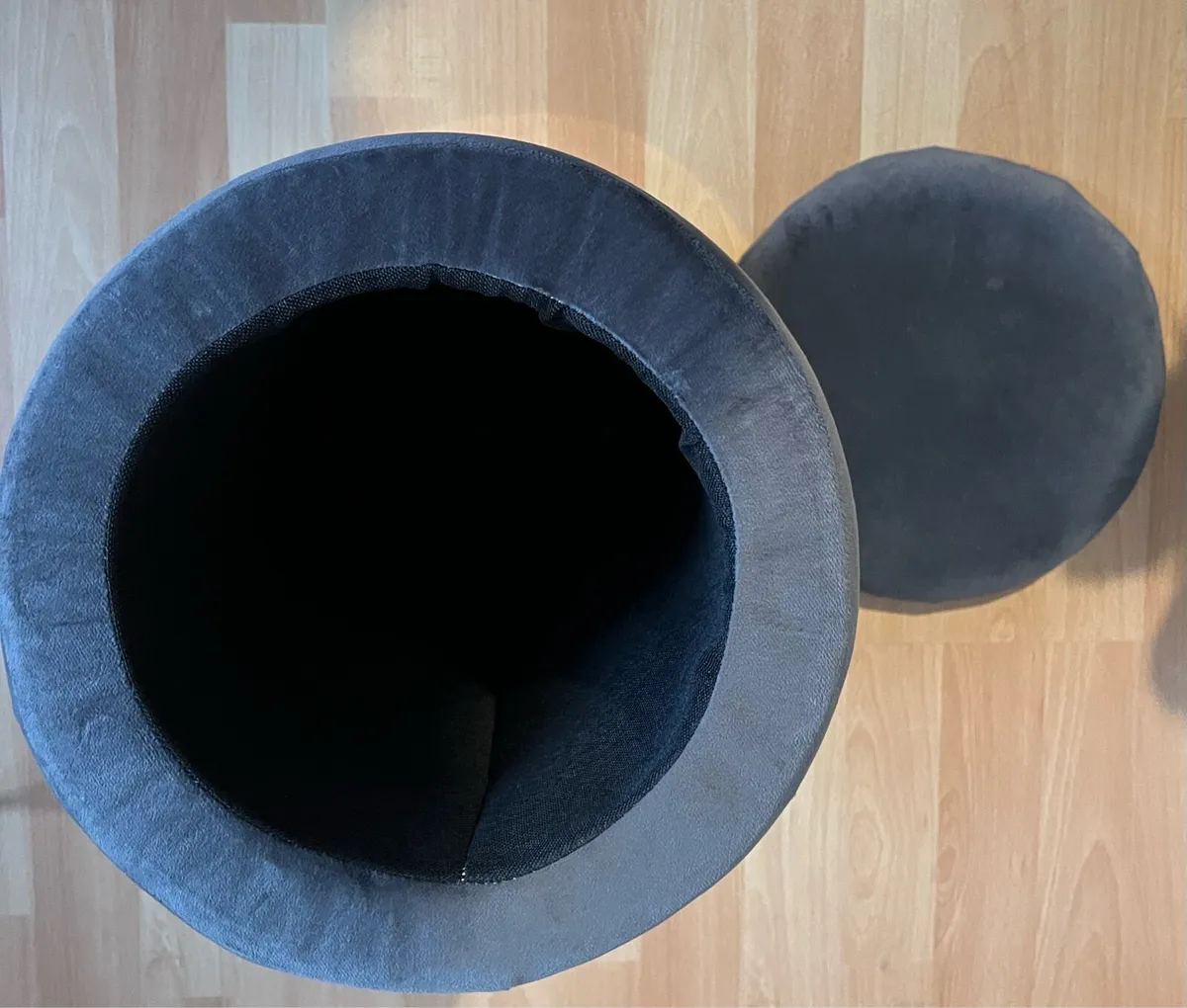 NEW-VELVET OTTOMAN/SEAT/STORAGE - Image 4