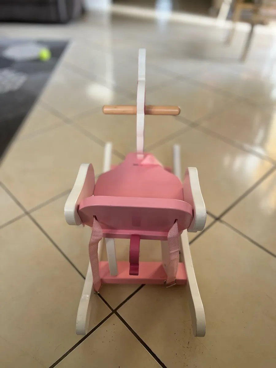 Wooden Unicorn Baby Rocking Horse - Image 3