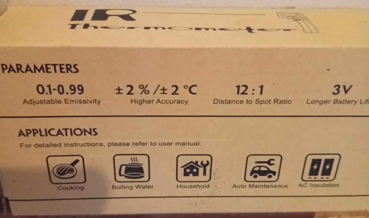 Brand New Infrared Kitchen Thermometer Gun - Image 3