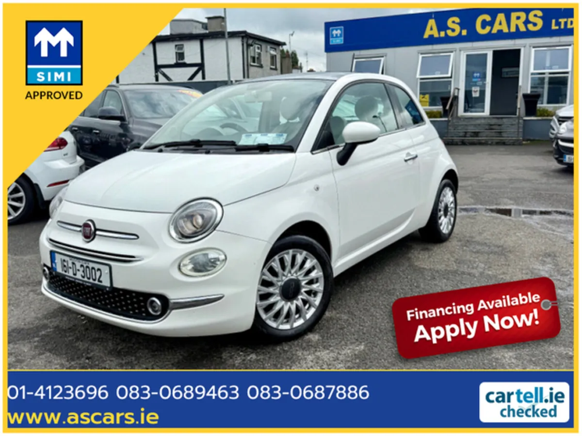 Fiat 500 1.2  LOUNGE S4 ** IRISH CAR ** PANORAMIC - Image 1