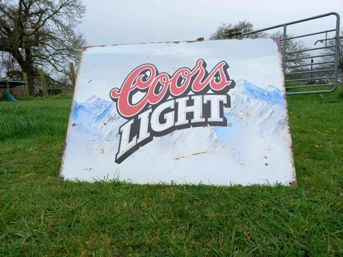Coors Light Large Tin Sign - Image 3