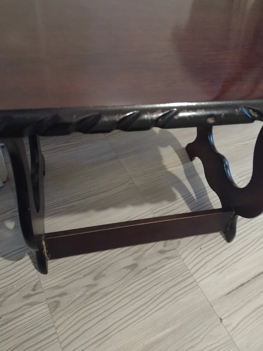 Antique mahogany coffee table/side table - Image 4