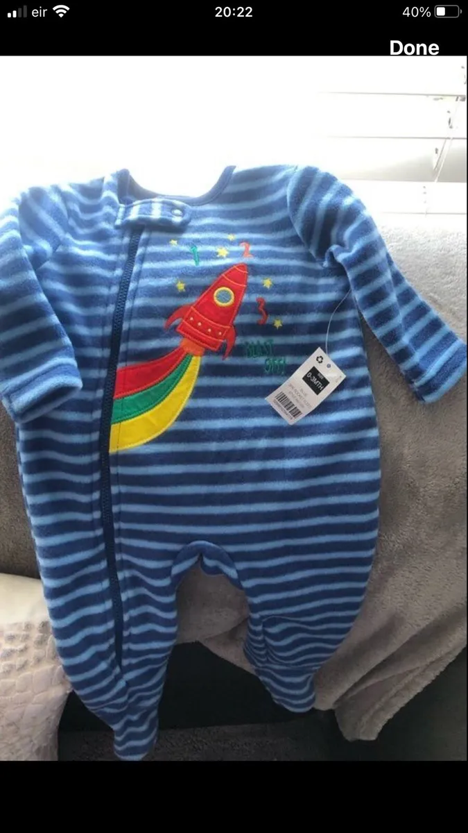 Boys BNWT sleeping suit 0/3 mths  €5 - Image 2