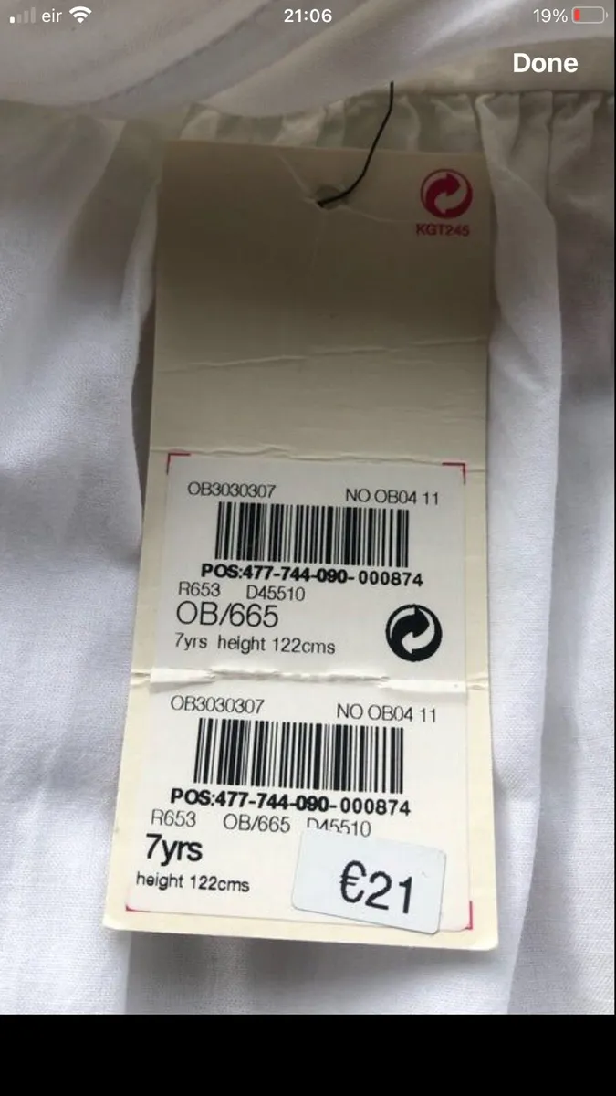 Girls BNWT trousers age 7 €10 - Image 4