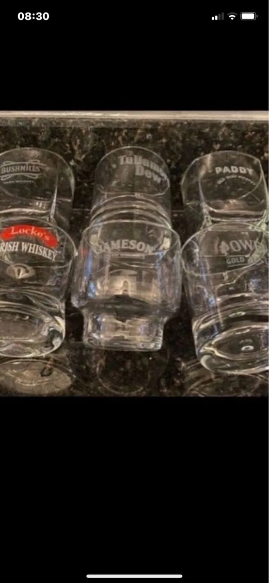 Irish  Whiskies Glasses Collection (6) - Image 1