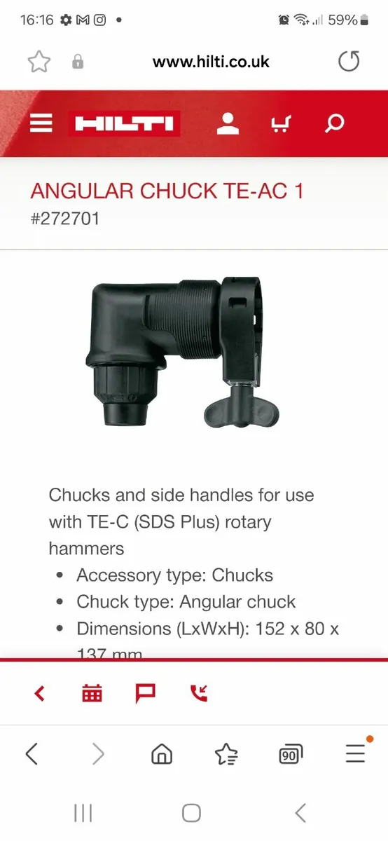 Hilti angle chuck - Image 4