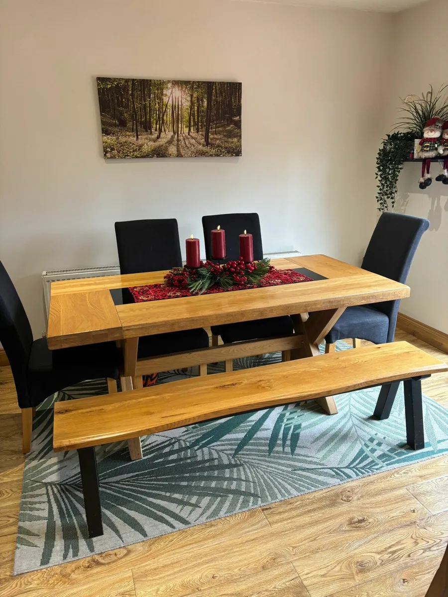 Solid Oak Table - Image 2