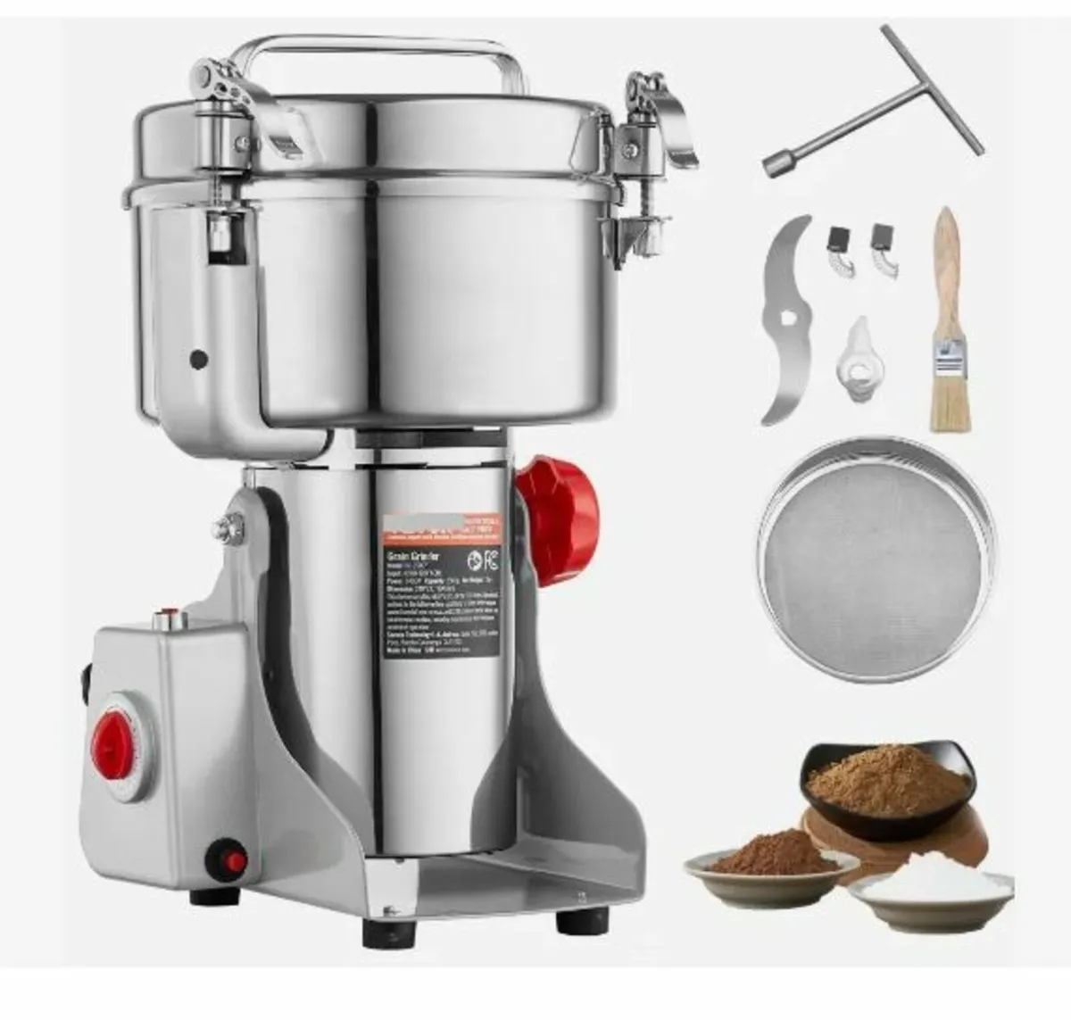 2500g Electric Grain Mill Grinder - Image 1