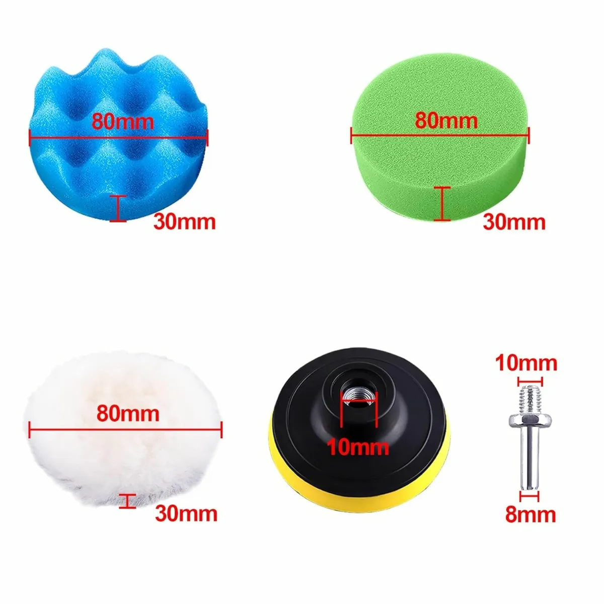 Car Poloshing Pads for Drill 29 Pieces Buffer Poli - Image 2