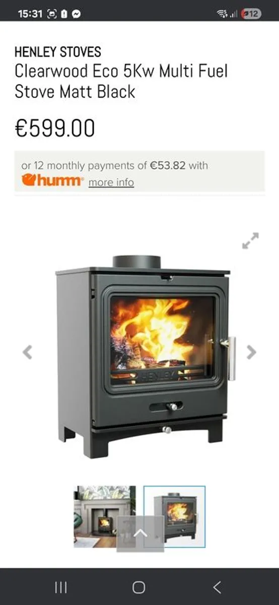 Brand new Henley stove - Image 1