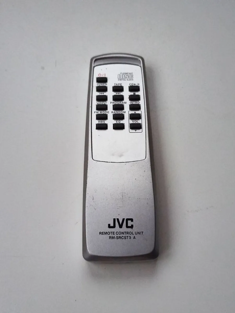 JVC RM-SRCST3A remote control unit  for JVC AM/FM CD/Cassette player - Image 1