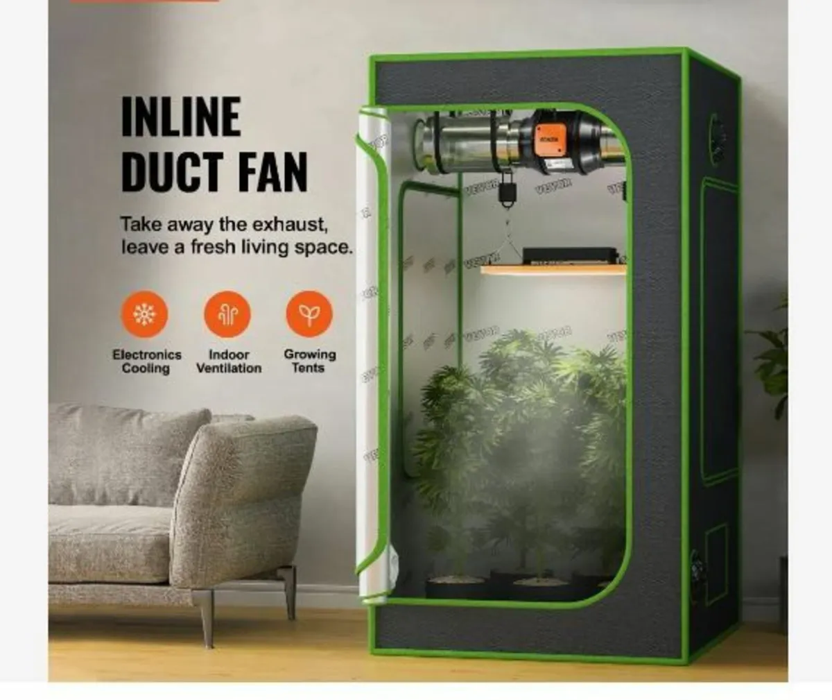 Inline Duct Fan, 152.4mm 323.7 CFM - Image 3