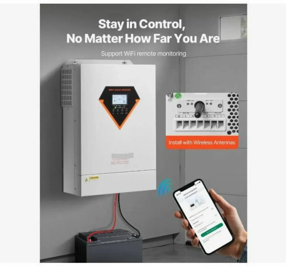 Hybrid Solar Inverter, 6000W - Image 2