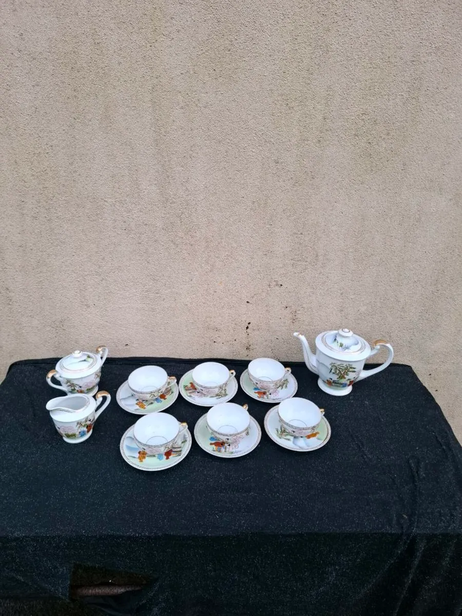 Japanese lithophame tea set - Image 1
