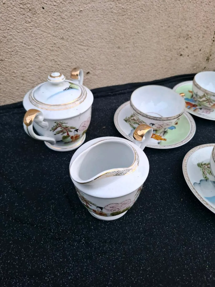 Japanese lithophame tea set - Image 4