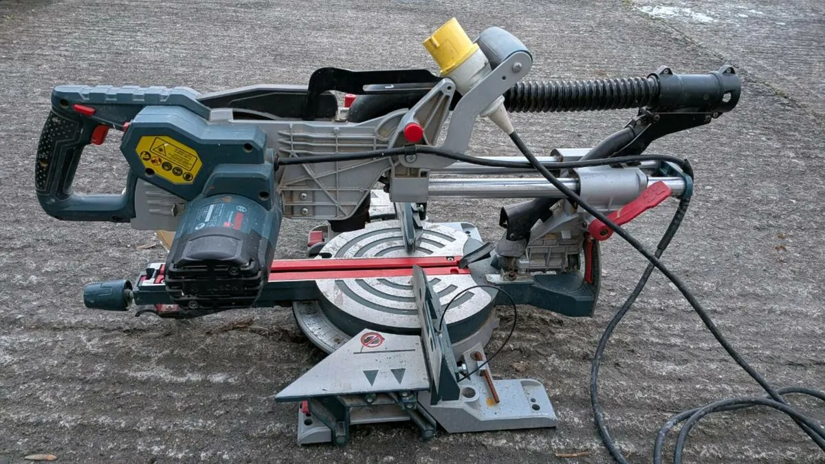 Bosch Professional GCM 8SJL Sliding Mitre Saw 110V - Image 1