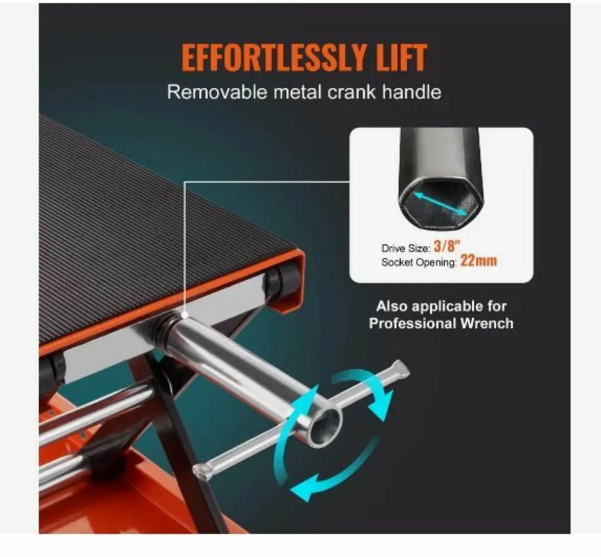 Motorcycle Scissor Jack Lift 499.5 kg - Image 2