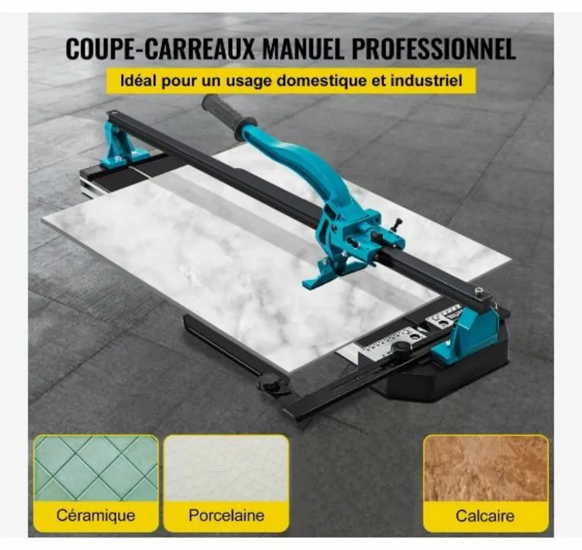 47 Inch Tile Cutter Single Rail Double Brackets - Image 2