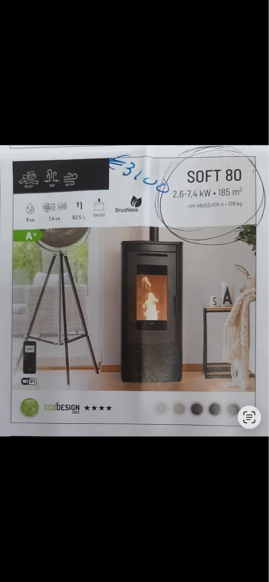 Klover soft 80 Pellet Stove - Image 4