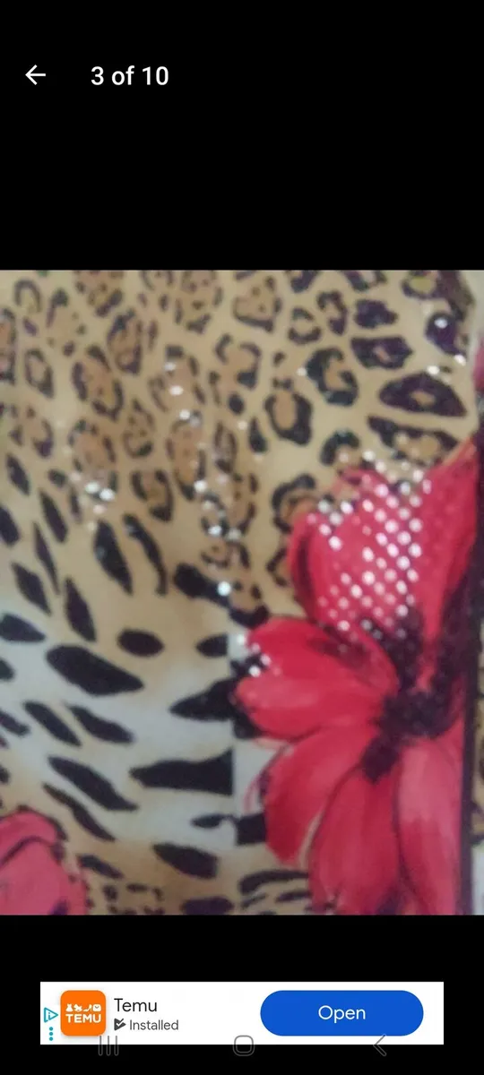 Vintage Joseph Ribcoff floral and sequin cardigan - Image 3