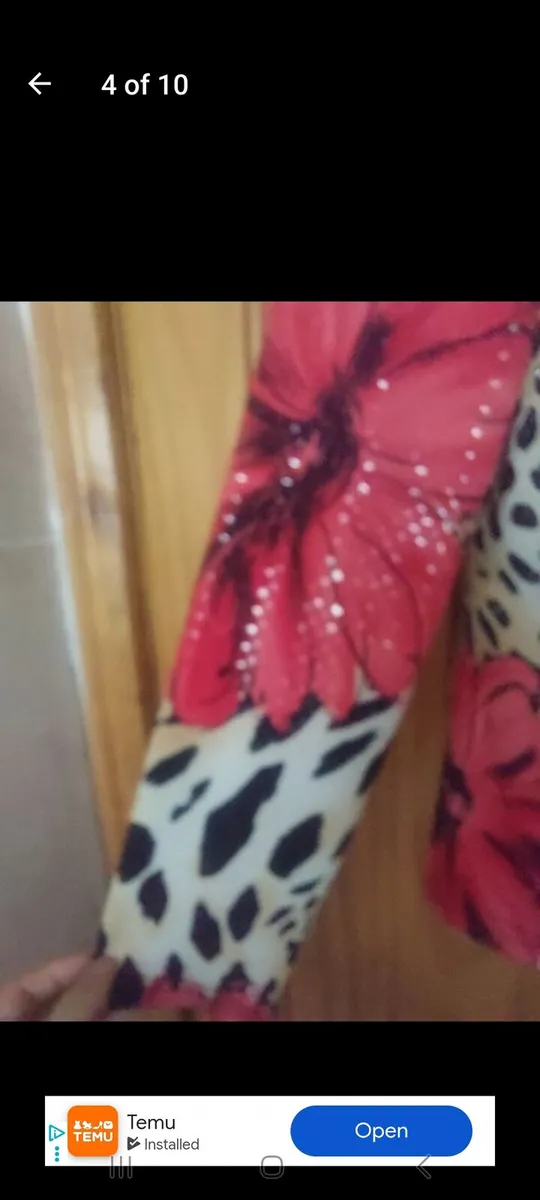 Vintage Joseph Ribcoff floral and sequin cardigan - Image 4