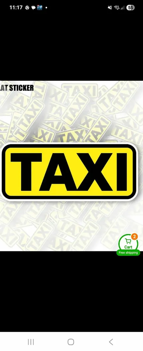 TAXI PLATE SALOON VERSION