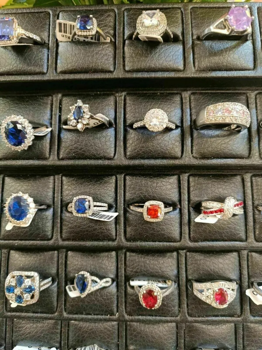 Selection of Sterling Silver Rings - Image 1