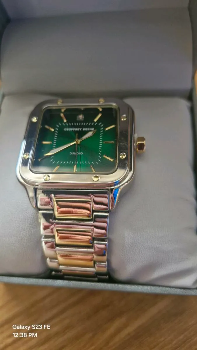 Geoffery Beene Diamond Two-Tone Bracelet 41mm - Image 2