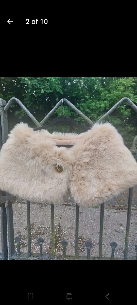 Aideen Bodkin faux fur wrap with tags (free post) - Image 2