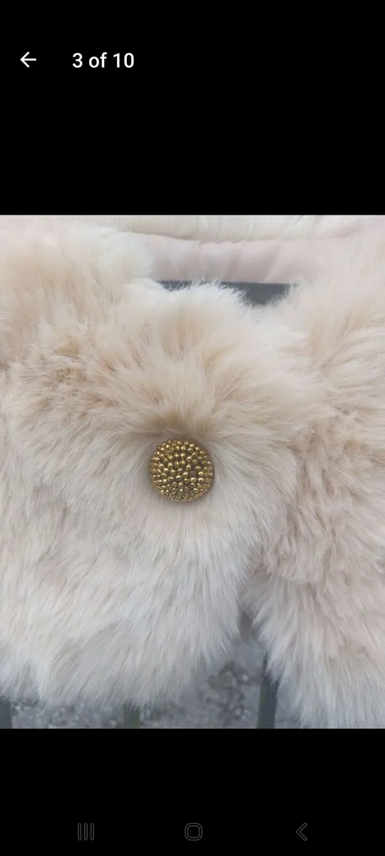 Aideen Bodkin faux fur wrap with tags (free post) - Image 3