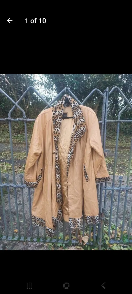 Vintage Roberto Gianni leather coat (free post) - Image 1