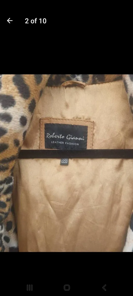 Vintage Roberto Gianni leather coat (free post) - Image 2