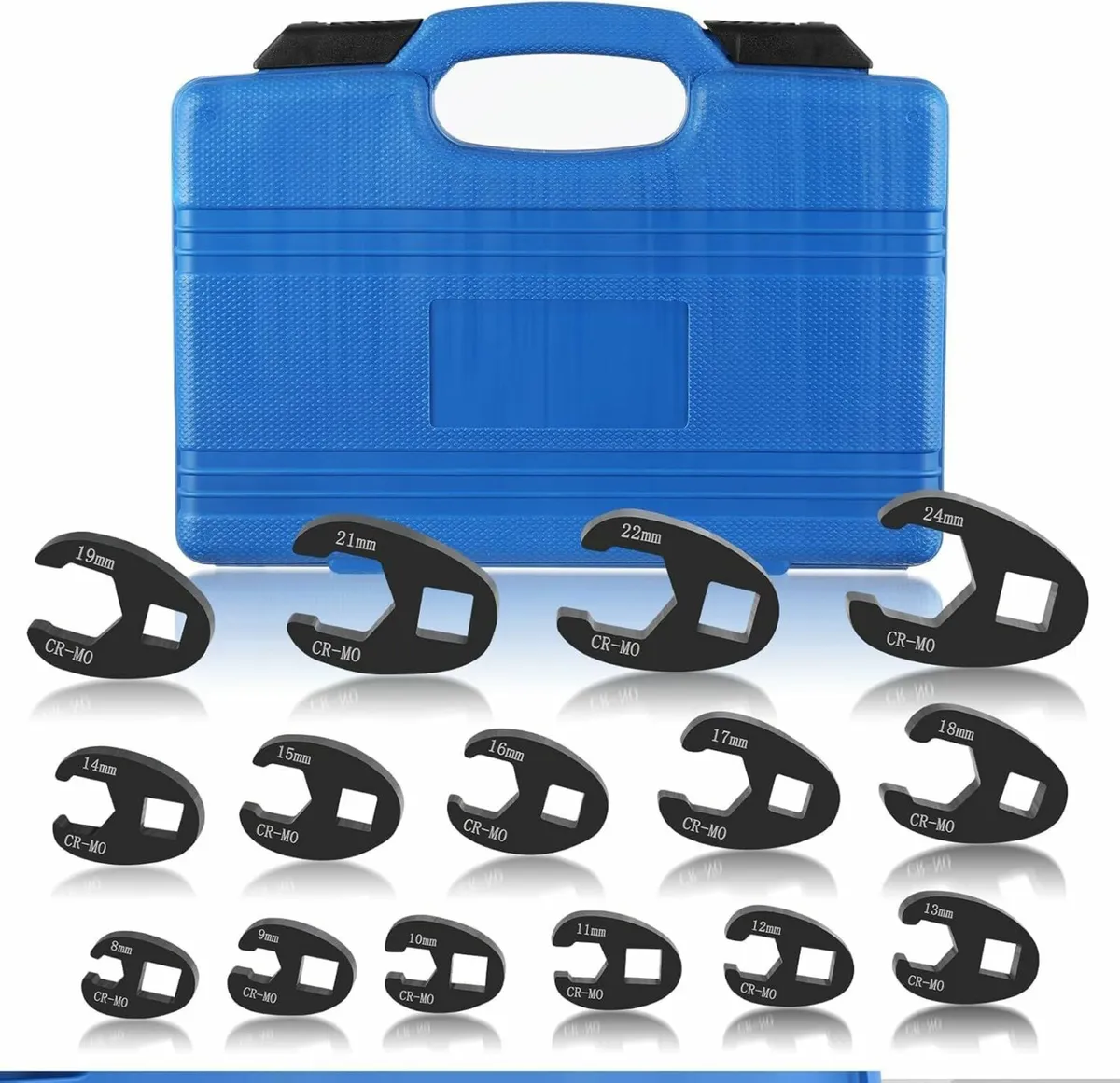 Wrench Set 15PCS Crowfoot Flare Nut Wrench Set 8 t
