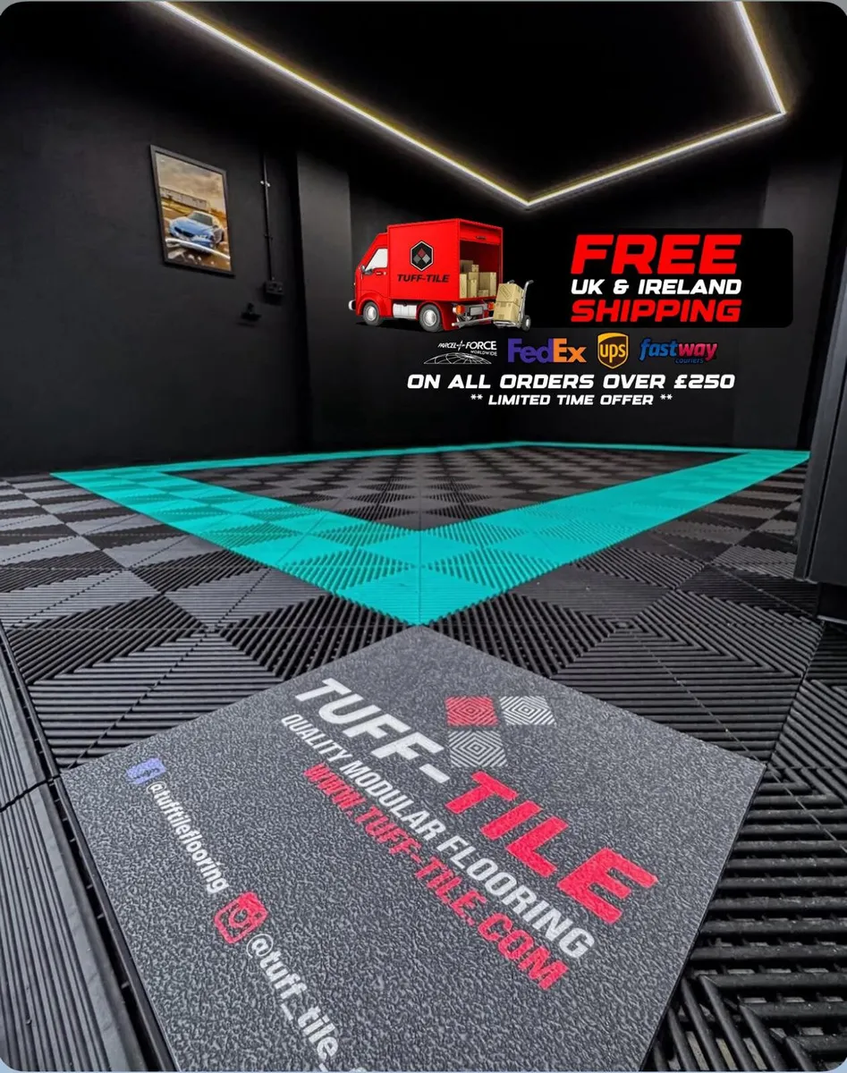 Tuff Tile Floor Tile Garage Retail Showroom Detail - Image 1