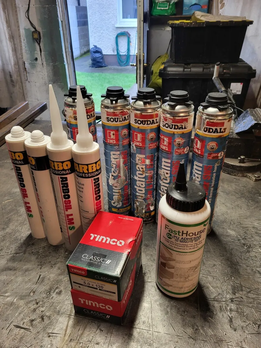 Expanding foam,sealants,glue,screw boxes - Image 1