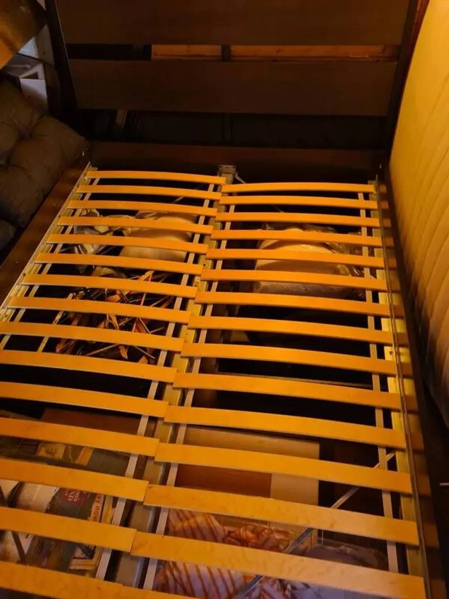 IKEA double bed, mattress and storage - Image 3