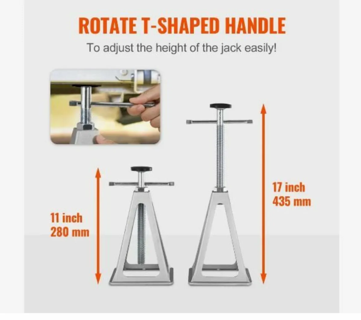RV Stabilizer Jacks, 4 Pack Aluminum - Image 3