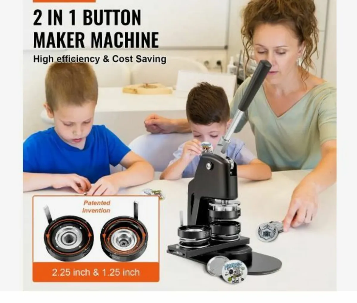 Button Maker Machine, Multiple Sizes - Image 2