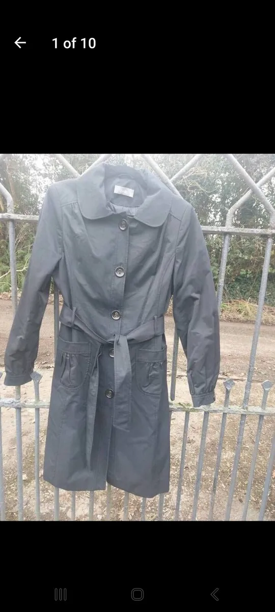 Wallis black ladies trench coat (free postage) - Image 1